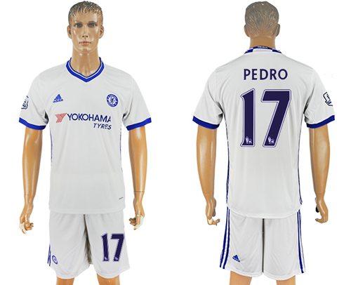 Chelsea #17 Pedro White Soccer Club Jersey